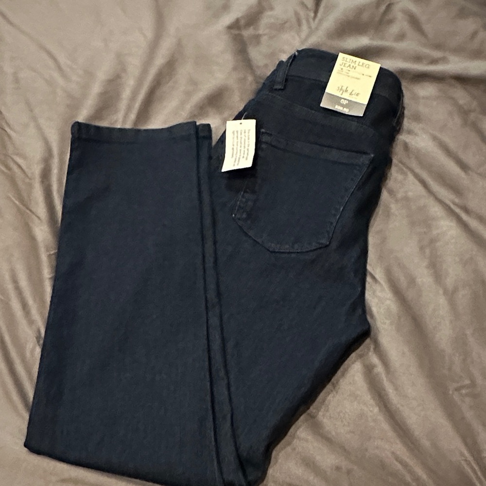 Dark blue jeans petite